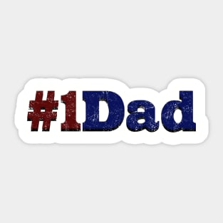 Number One Dad Sticker